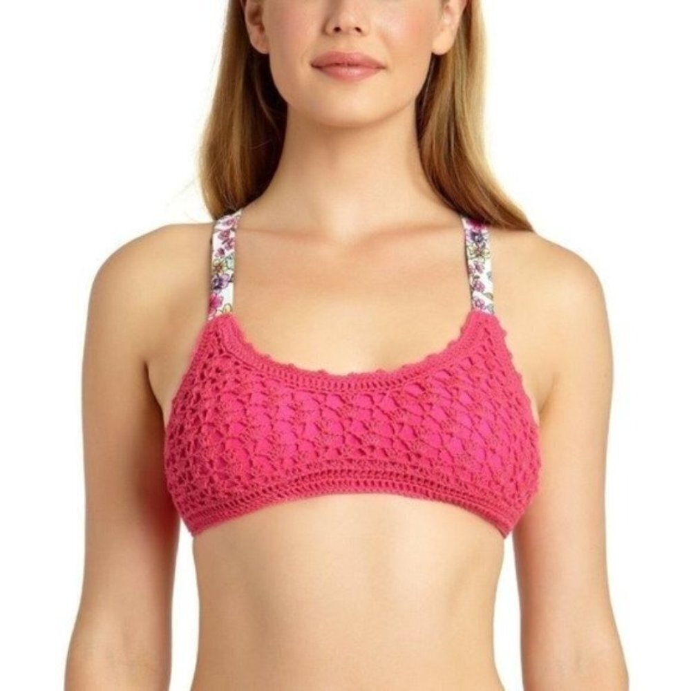 California Waves Crochet Bralette Bikini Top 064‎
